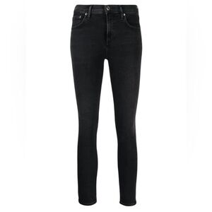 Agolde Sophie Black High Rise Skinny Jeans
